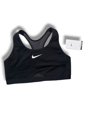 Nike Swoosh Black Sports Bra Size L